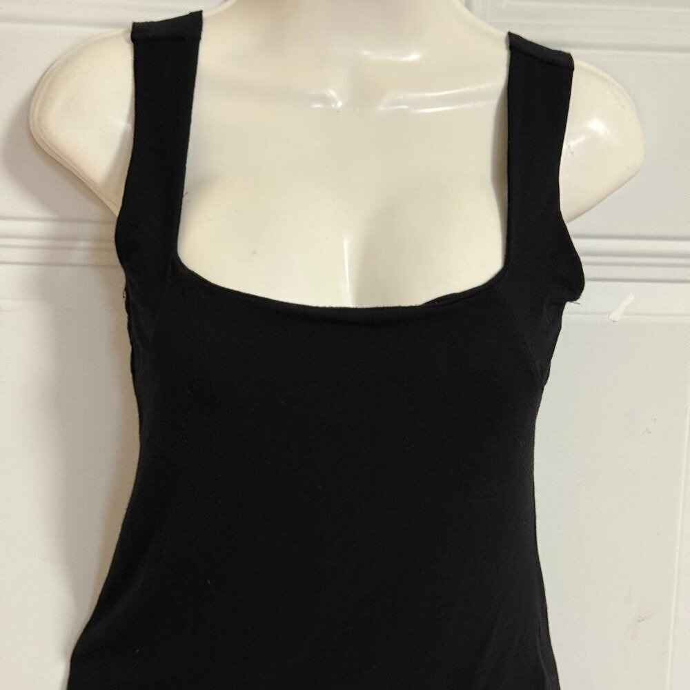 With Love, P cill Black Tank Top SZ‎ Small Chic Girlie Feminine Soft Luxury